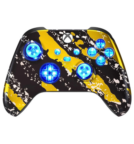 Black Gold Chrome Silent Modz LED Controller Trigger Stop Grips for Xbox Series