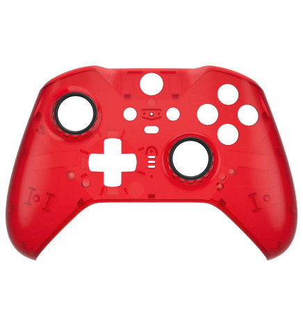 Clear Red Front Shell Faceplate Case Custom for Xbox Elite Series 2 Controller