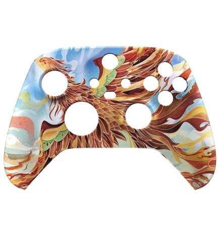 Fire Phoenix Soft Touch Faceplate Shell Case For Xbox Series X/S Controller