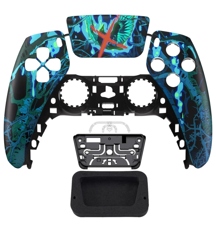Lost Darkness Front Shell Faceplate Case for PS5 PlayStation 5 Controller