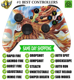Fire Phoenix Silent Modz Rapid Fire Modded Controller for Xbox Series X/S One PC