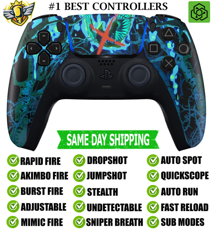Lost Darkness Silent Modz Rapid Fire Modded Wireless Controller for PS5 & PC