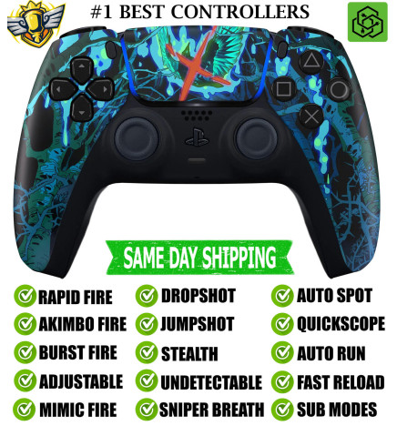 Lost Darkness Silent Modz Rapid Fire Modded Wireless Controller for PS5 & PC