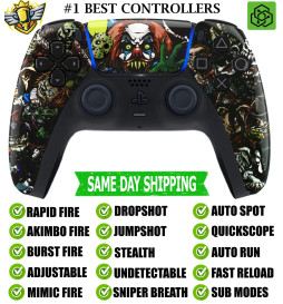 Scary Party Silent Modz Rapid Fire Modded Wireless Controller for PS5 & PC