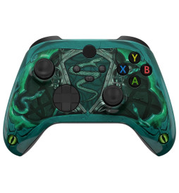 Eye of Serpent Soft Touch Faceplate Shell Case For Xbox Series X/S Controller