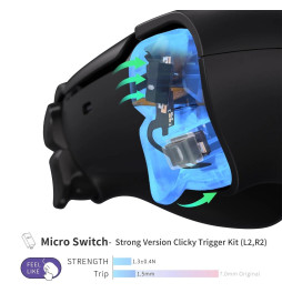 Hair Triggers Strong Version Tap Mouse Click DIY Kit For PS5 Controller BDM-030