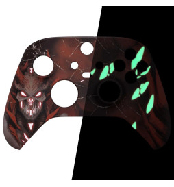 Demon Glow Soft Touch Faceplate Shell Case For Xbox Series X/S Controller