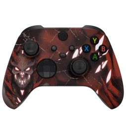 Demon Glow Soft Touch Faceplate Shell Case For Xbox Series X/S Controller