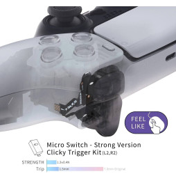 New Hair Trigger Stopper Pro Mouse Clicky Kit for Playstation 5 Controller PS5