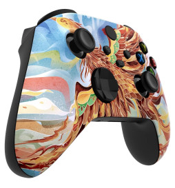 Fire Phoenix Soft Touch Faceplate Shell Case For Xbox Series X/S Controller