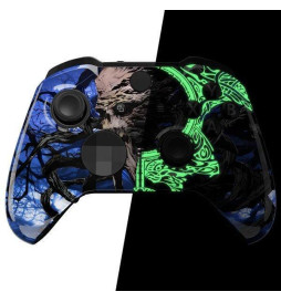 Skull Glow Front Shell Faceplate Case Custom for Xbox Elite Series 2 Controller