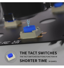Face Clicky Buttons Hair Tap Mouse Click DIY Kit For PS5 Controller BDM-030