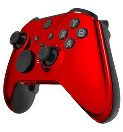 Glossy Chrome Red Front Shell compatible with Xbox Elite Series 2 Controller