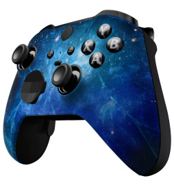 Soft Touch Blue Nebula Front Shell compatible for Xbox Elite Series 2 Controller
