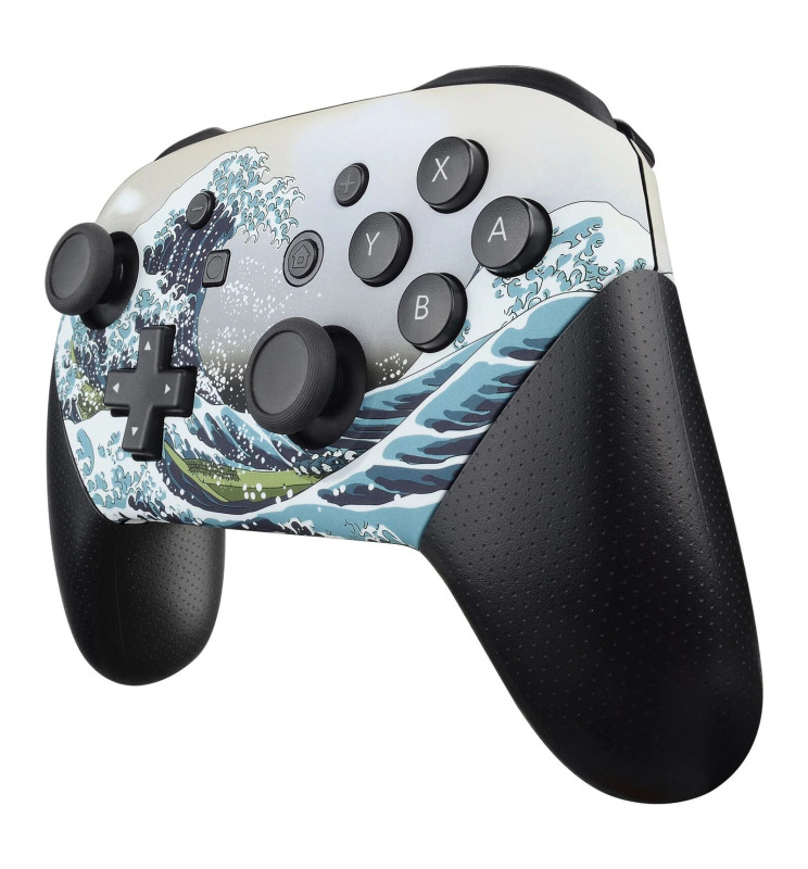 Pro Controller Shell Soft Touch Great Wave Front + Back Shells for Nintendo Switch Pro ...
