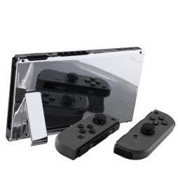 Silver Chrome Nintendo Switch & Joy-Con Shell | Silent Mines