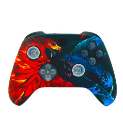 Custom Fire & Ice Original Wireless LED Modded Controller for Xbox Series X S
