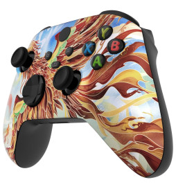 Fire Phoenix Soft Touch Faceplate Shell Case For Xbox Series X/S Controller