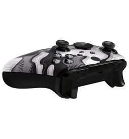 Soft Touch White Camo Front Shell compatible with Xbox Elite Series 2 Controller
