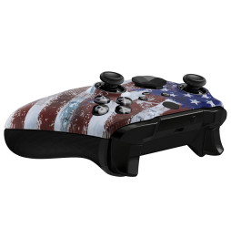 Soft Touch USA Flag Front Shell compatible for Xbox Elite Series 2 Controller