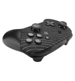 Soft Touch Carbon Fiber Front + Back Shells for Nintendo Switch Pro Controller