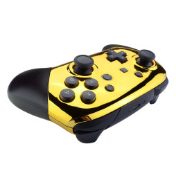 Glossy Shine Gold Chrome Front + Back Shells for Nintendo Switch Pro Controller