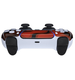 Glossy Red Black Camo Faceplate Shell Case compatible with PS5 Controller