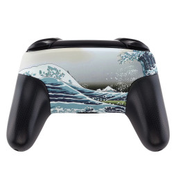 Soft Touch Great Wave Front + Back Shells for Nintendo Switch Pro Controller