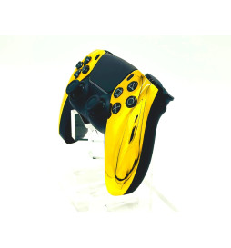 Gold Chrome Click Triggers + V4 MOD + 4 Paddles Silent Modz Controller for PS5