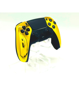 Gold Chrome Click Triggers + V4 MOD + 4 Paddles Silent Modz Controller for PS5