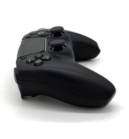 Soft Red Click Triggers + V4 Modded + 4 Paddles Silent Modz Controller for PS5