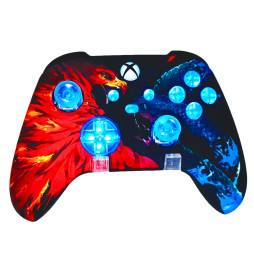 MODS + LEDs Fire and Ice Rapid Fire Modded Controller for Xbox Series X S
