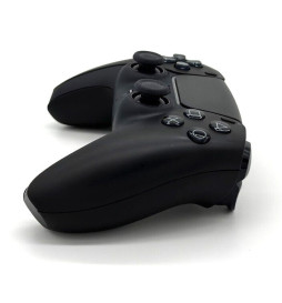 Soft Red Click Triggers + V4 Modded + 4 Paddles Silent Modz Controller for PS5