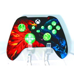 MODS + LEDs Fire and Ice Rapid Fire Modded Controller for Xbox Series X S