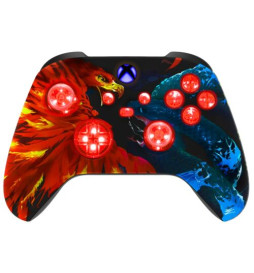 MODS + LEDs Fire and Ice Rapid Fire Modded Controller for Xbox Series X S