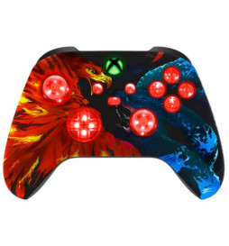 MODS + LEDs Fire and Ice Rapid Fire Modded Controller for Xbox Series X S