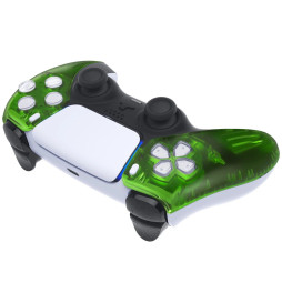 Candy Clear Green Faceplate Shell Case for PlayStation 5 for PS5 Controller