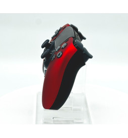 Soft Red Click Triggers + V4 Modded + 4 Paddles Silent Modz Controller for PS5