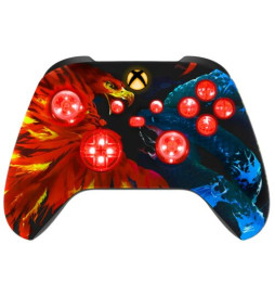 MODS + LEDs Fire and Ice Rapid Fire Modded Controller for Xbox Series X S
