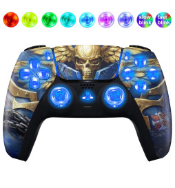 Marine Corps Silent Modz LED Light Up Button Wireless Custom Controller for PS5