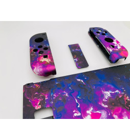 SoftTouch Purple Lava Case Shell Mod New Replacement Housing for Nintendo Switch