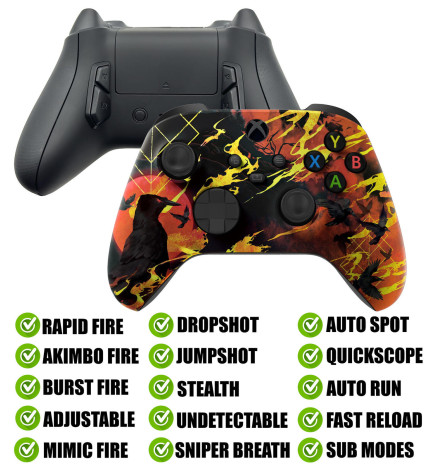 Raven Moon Modded Reflex Buttons Rapid Fire Mod Controller for Xbox Series X S