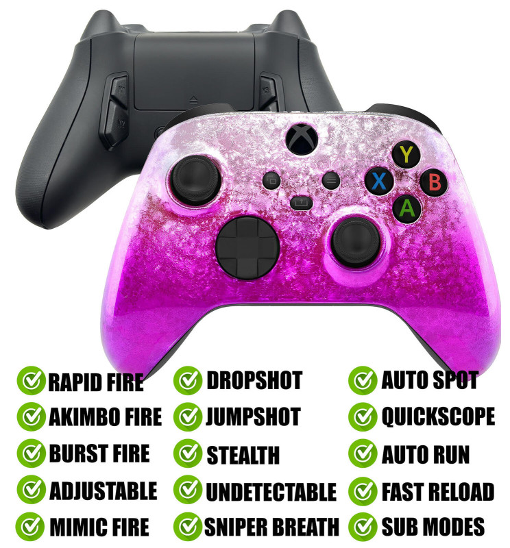 Pink Ice Modded Reflex Buttons Rapid Fire Modded Controller for Xbox Series X S