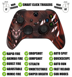 Demon Silent Modz Smart Click Triggers Modded Controller for Xbox Series X S