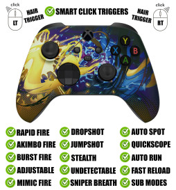 Splatter Fight Silent Modz Smart Click Triggers Modded Controller for Xbox & PC