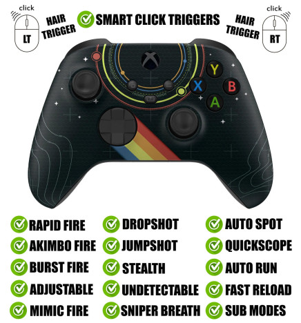 Starlight Silent Modz Smart Click Triggers Modded Controller for Xbox & PC