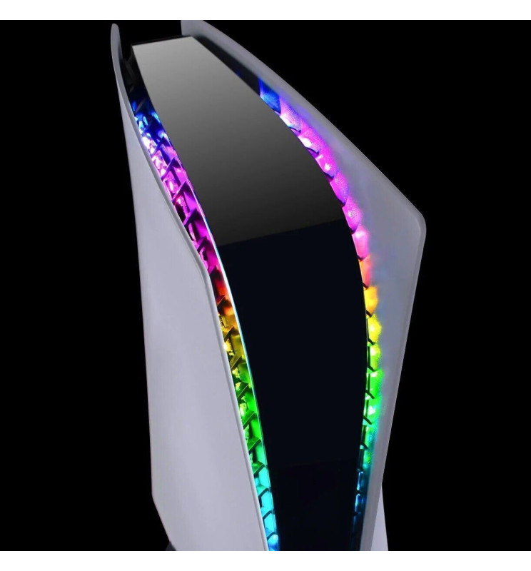 RGB LED Light Strip For PS5/PS5 PRO/Slim Disc&Digital Edition,5050 RGB Flexible LED Strip With 7 Colors 358 Effects,Light Strip DIY Decoration