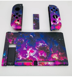 SoftTouch Purple Lava Case Shell Mod New Replacement Housing for Nintendo Switch