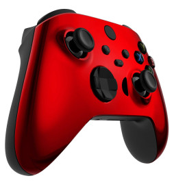 Shiny Red Chrome Custom OEM Wireless Controller compatible with Xbox Series X S