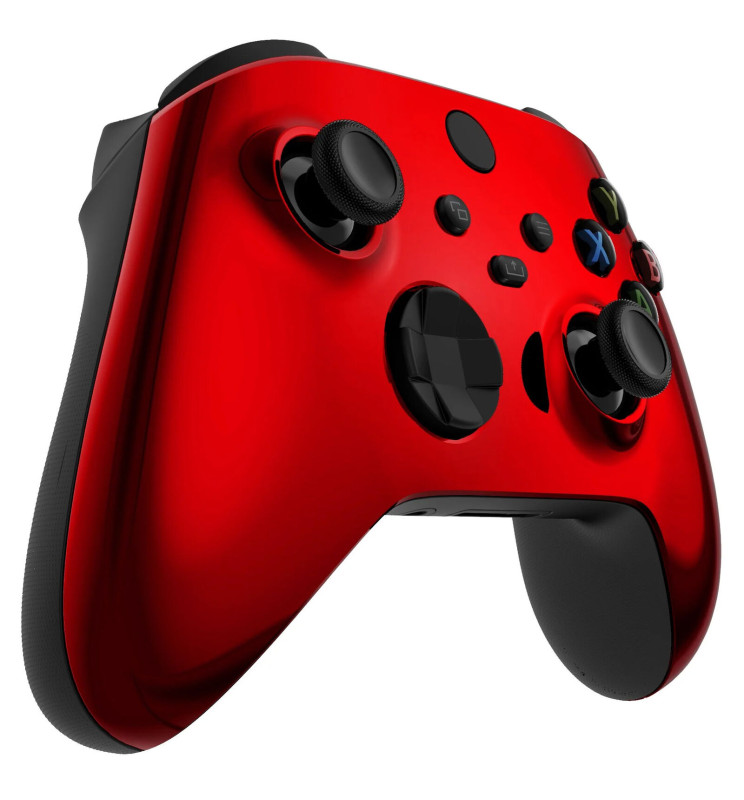 Red Chrome Custom Xbox Controller | Silent Mines